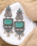 Silver Look-Alike Dangler Earrings for Elegant Ethnic Wear | Sarichka