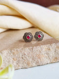 Silver Replica Floral Stud Earrings for Effortless Daily Elegance | Sarichka