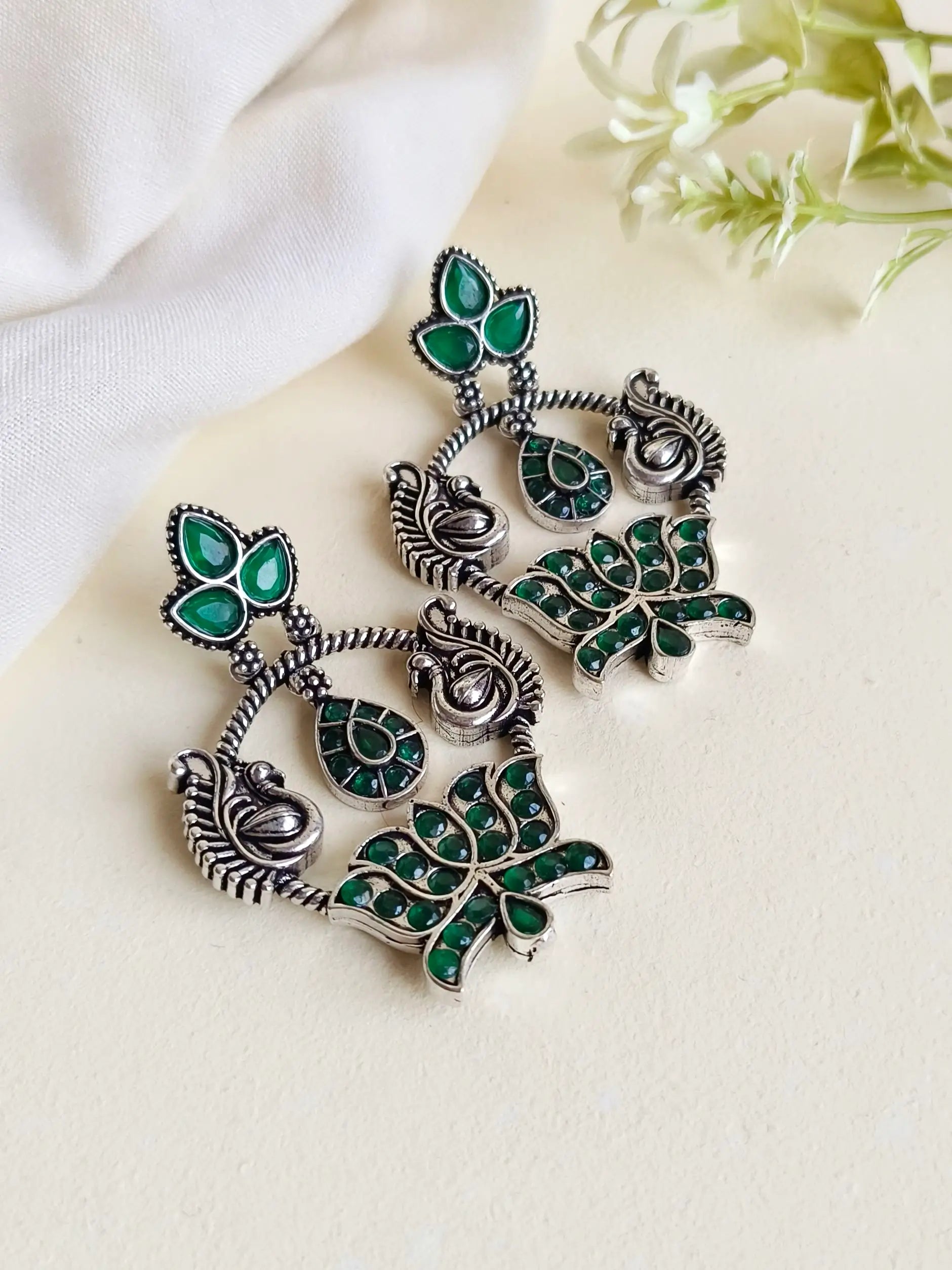 Trendy Oxidised Dangler Earrings for Navratri – Elegant & Stylish | Sarichka