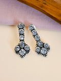 Oxidised Stones Daily Wear Stud Earrings – Shop Online at Sarichka