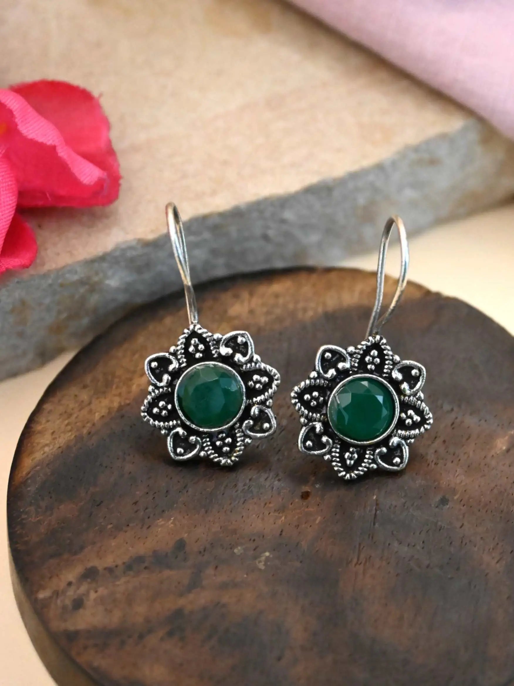 Trendy Oxidised Star-Shaped Hook Earrings for Every Occasion | Sarichka