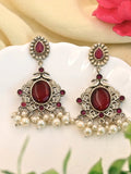 Antique Pearl Silver Earrings – Perfect for Traditional Elegance | Sarichka