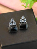 Oxidised Monalisa Trendy Stud Earrings for Casual Wear | Sarichka