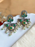 Trendy Two-Tone Silver & Gold Dangler Earrings for Every Occasion | Sarichka