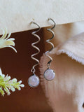 Handcrafted Oxidized Spiral Pearl Hoop Earrings – Timeless Charm for Daily Wear | Sarichka