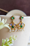 Elegant Gold-Plated Hasli Set with Dangler Earrings | Sarichka