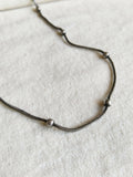 Elegant Silver-Tone Oxidized Chain for Daily & Casual Wear | Sarichka