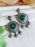 Meenakari Hand-Painted Silver Replica Lightweight Dangler Earrings | Sarichka