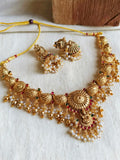 legant South Indian Occasion Wear Necklace Set | Sarichka