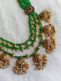 Majestic Antique Golden Temple Long Necklace Set | Sarichka