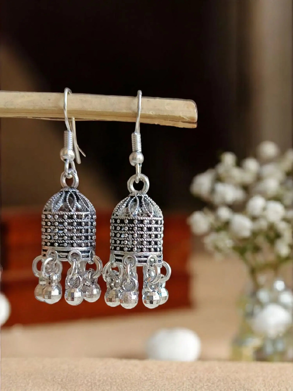 Trendy Oxidized Jhumkas for Everyday Chic | Sarichka
