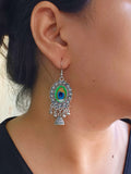 Shop German Silver Jhumkas for Navratri Online | Sarichka