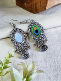 Shop German Silver Jhumkas for Navratri Online | Sarichka