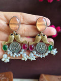 Antique Pearl Two-Tone Party Danglers | Sarichka
