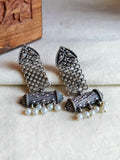 Oxidised Antique Statement Dangler Earrings | Sarichka Fashion