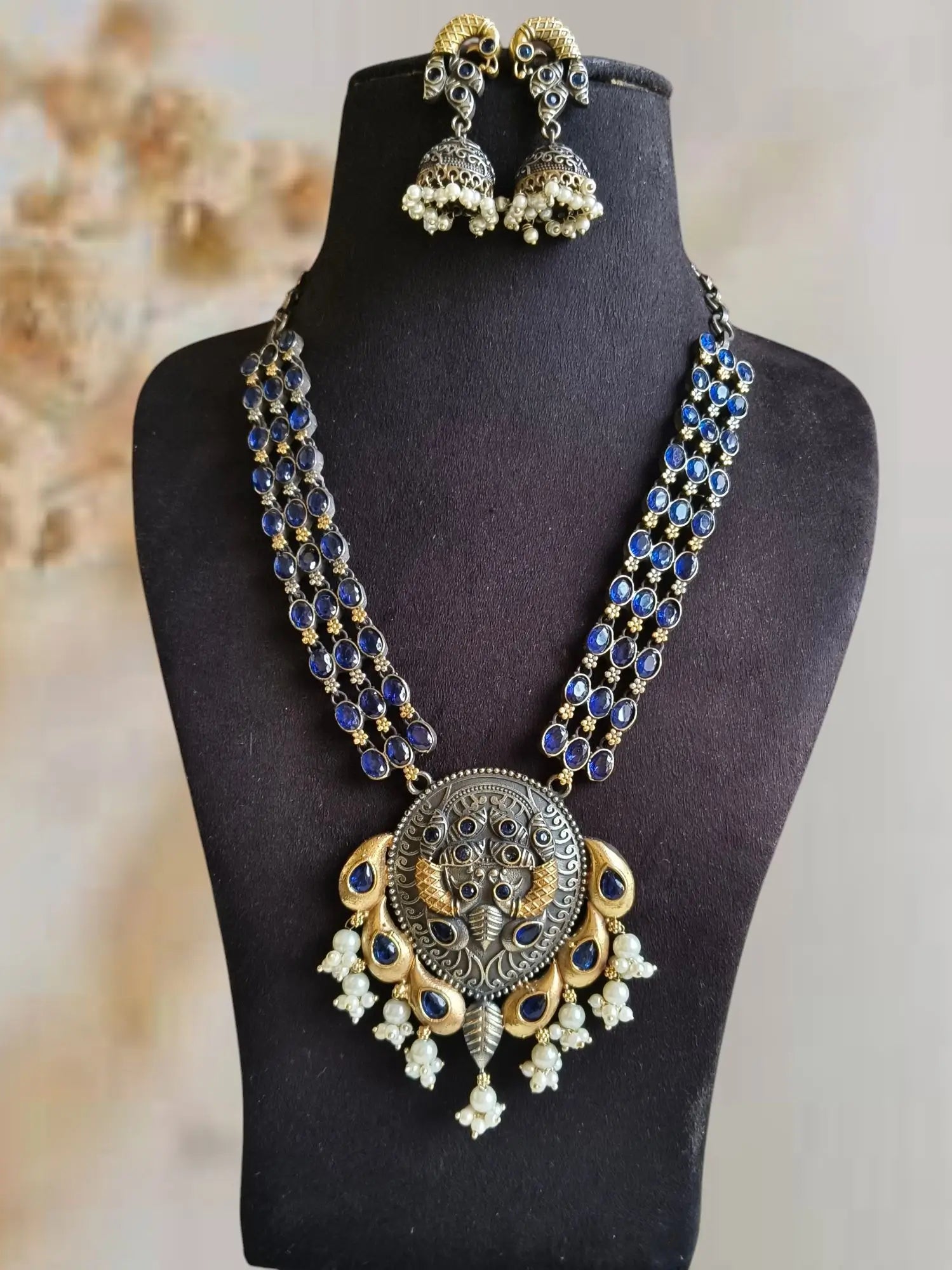 🔸Dual-Tone Long Necklace Set Delight Elegance | Sarichka Fashion