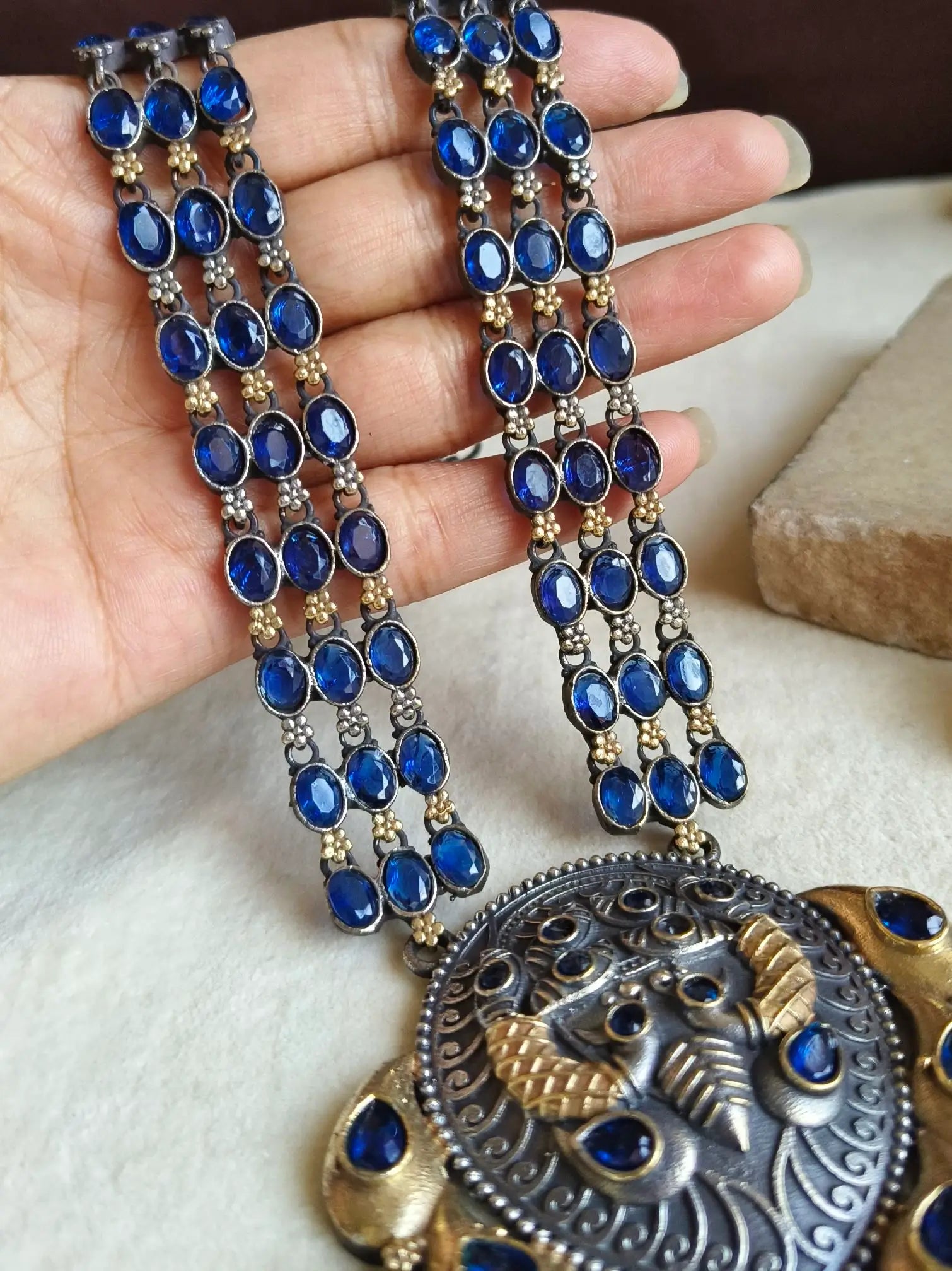 🔸Dual-Tone Long Necklace Set Delight Elegance | Sarichka Fashion