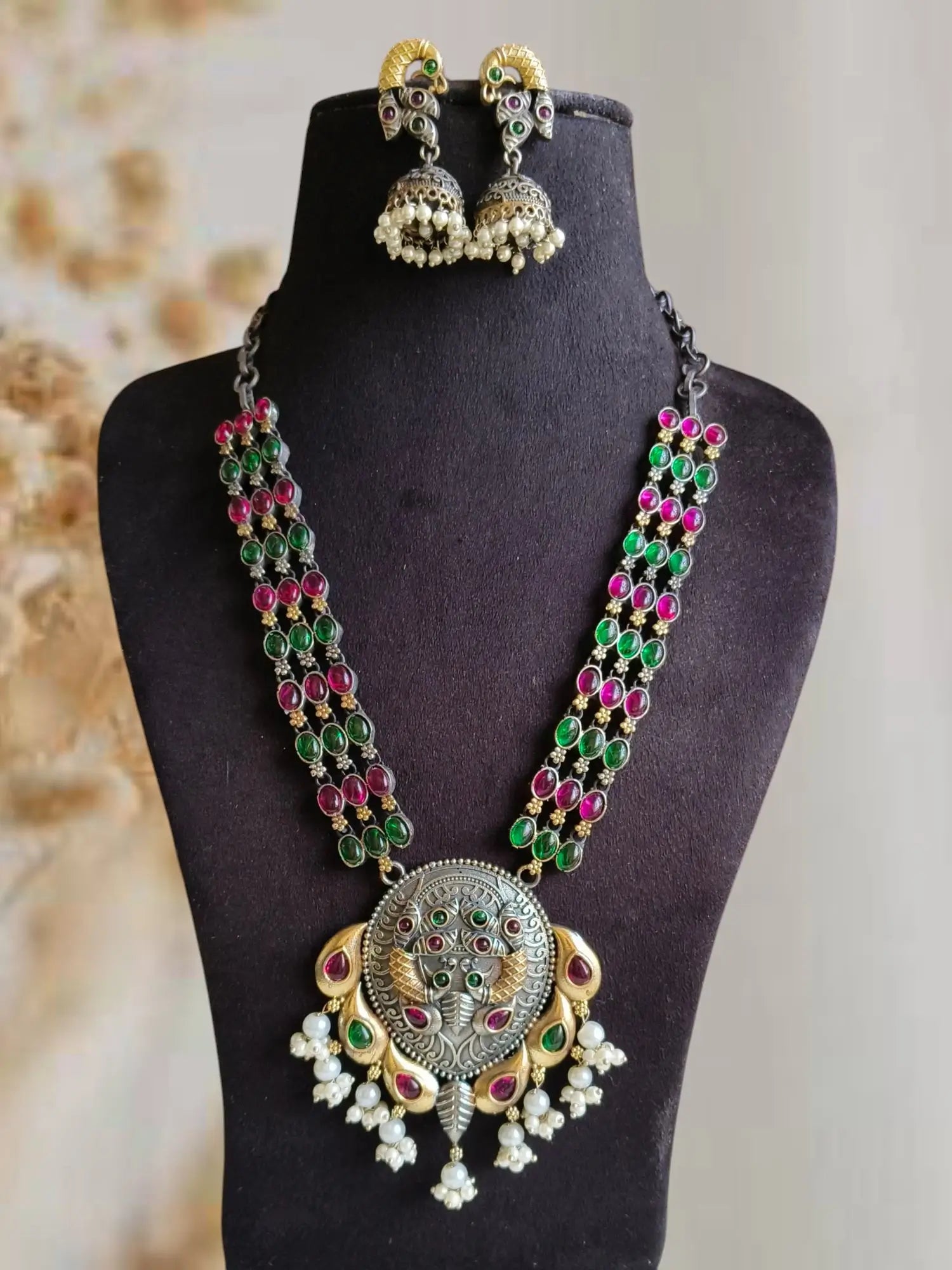 🔸Dual-Tone Long Necklace Set Delight Elegance | Sarichka Fashion