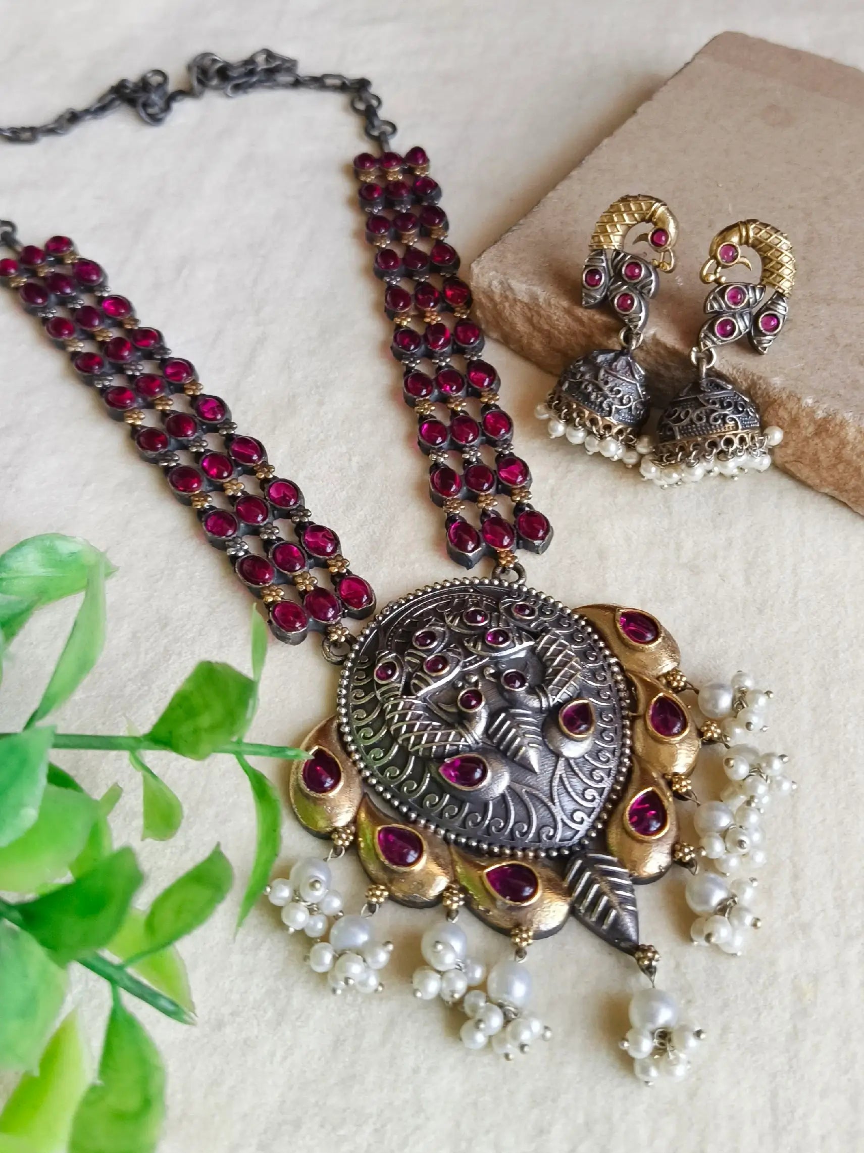 🔸Dual-Tone Long Necklace Set Delight Elegance | Sarichka Fashion