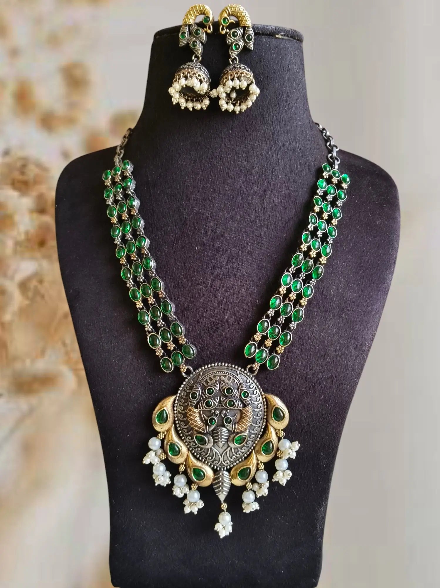 🔸Dual-Tone Long Necklace Set Delight Elegance | Sarichka Fashion