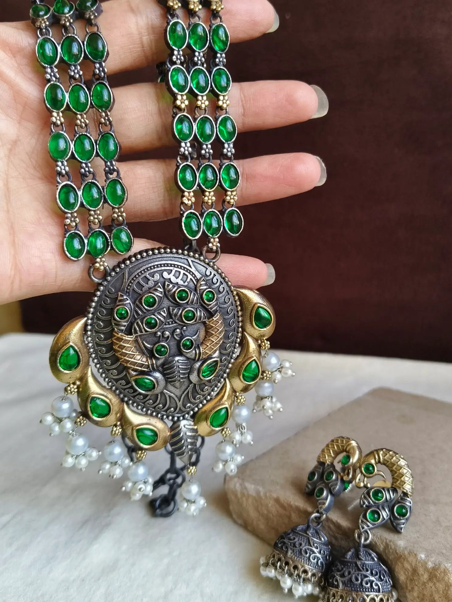 🔸Dual-Tone Long Necklace Set Delight Elegance | Sarichka Fashion