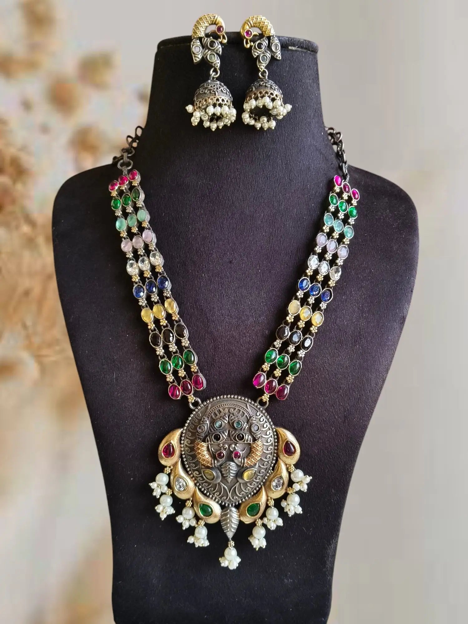 🔸Dual-Tone Long Necklace Set Delight Elegance | Sarichka Fashion