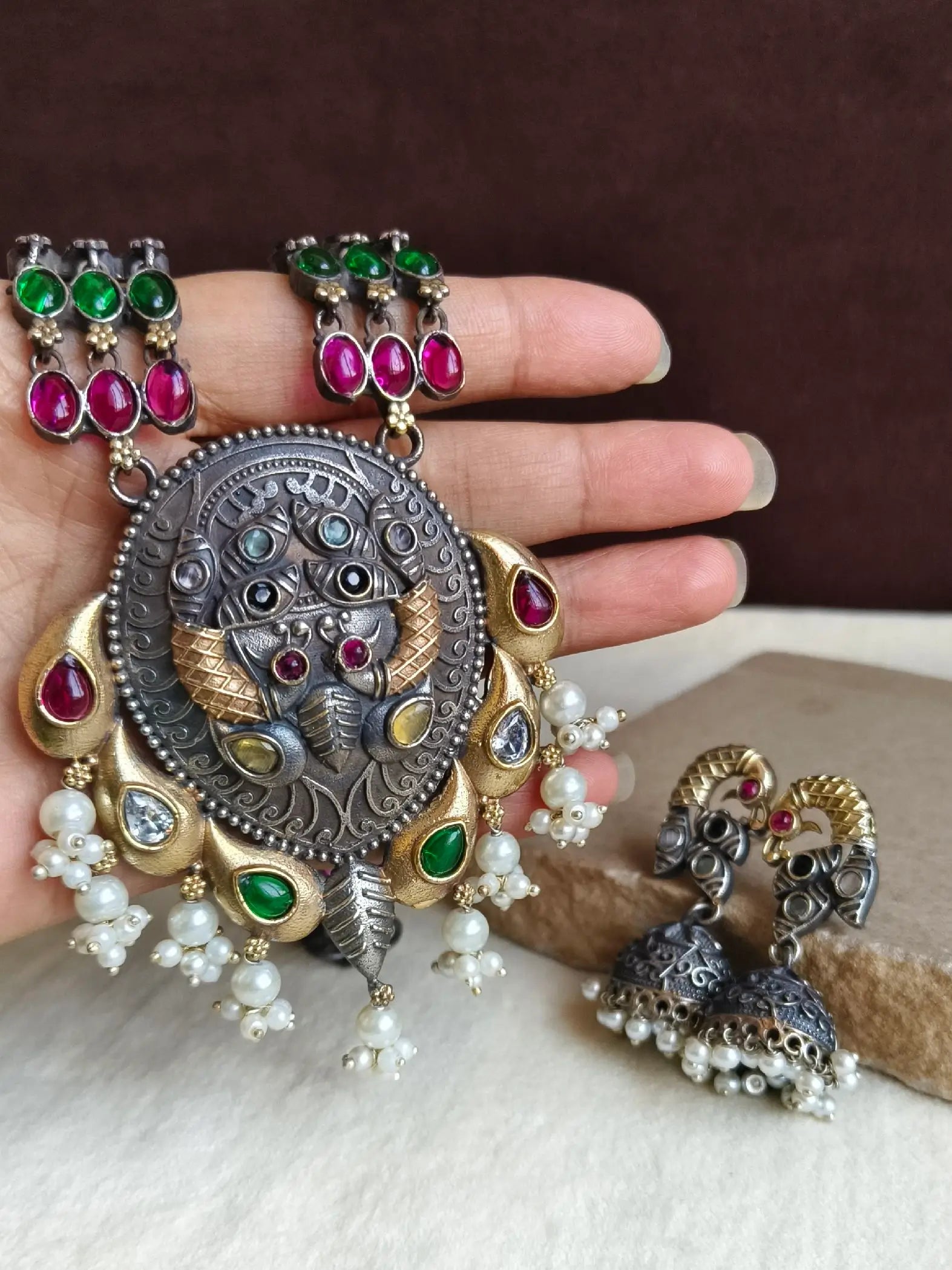 🔸Dual-Tone Long Necklace Set Delight Elegance | Sarichka Fashion