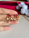 Gold Ball Chain Lakshmi Pendant Set | Sarichka
