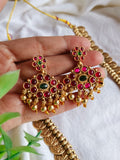 Ethnic Matt Lakshmi Coin Long Necklace | Sarichka