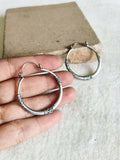 Stylish Oxidised Hoop Earrings | Sarichka