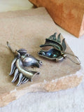 Oxidised Silver Plated Horse Motif Hoop Earrings | Sarichka
