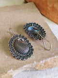 Oxidised Carry Hook Earrings  | Sarichka