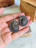 Oxidised Carry Hook Earrings  | Sarichka