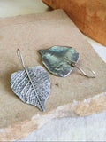 Oxidised Pan Shape Hook Earrings | Sarichka