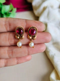 Gold-Plated South Indian Jewelry Necklace Set | Sarichka