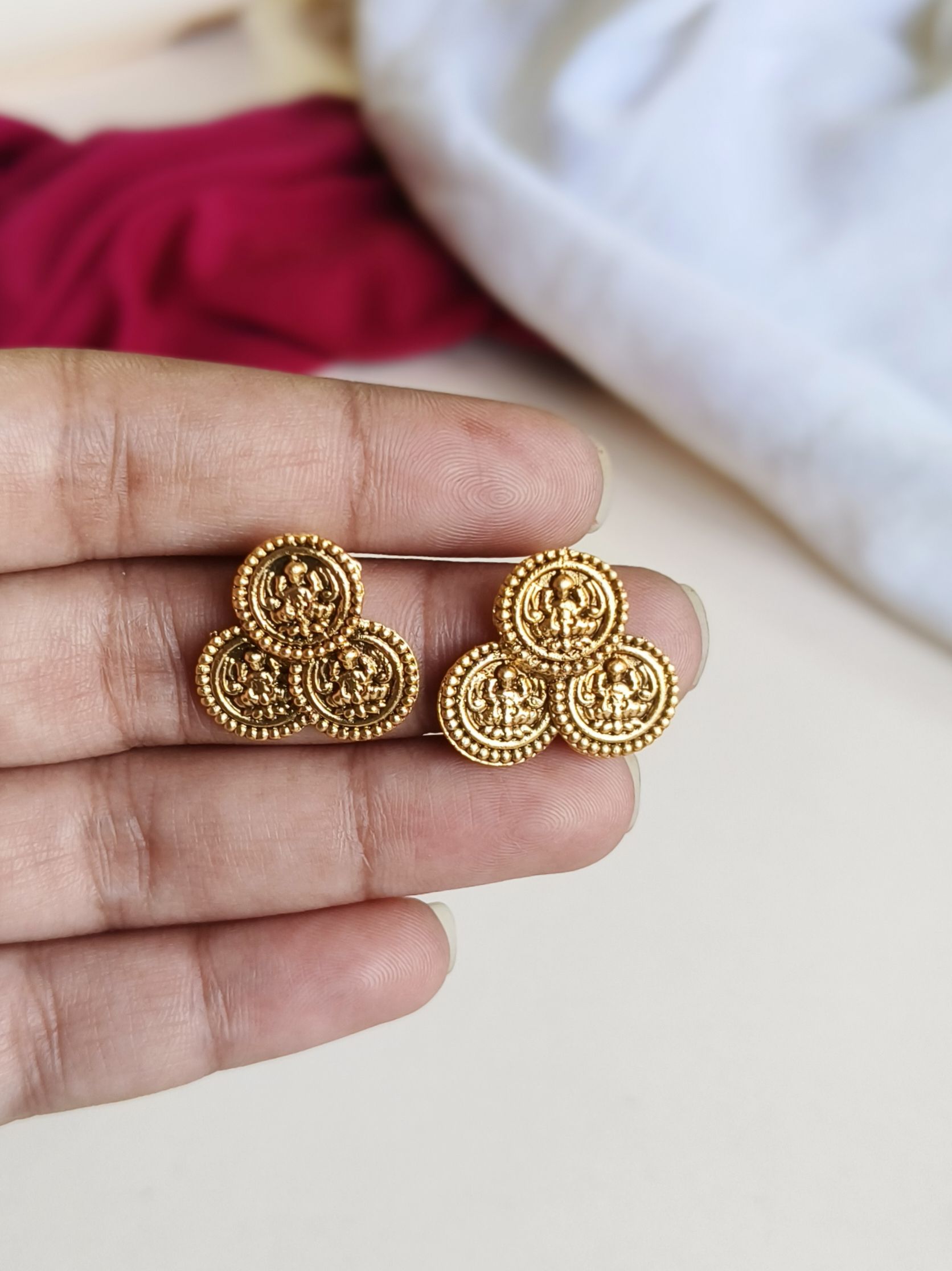 Traditional Laxmi Kaasu Gold Plated Coin Necklace | Sarichka
