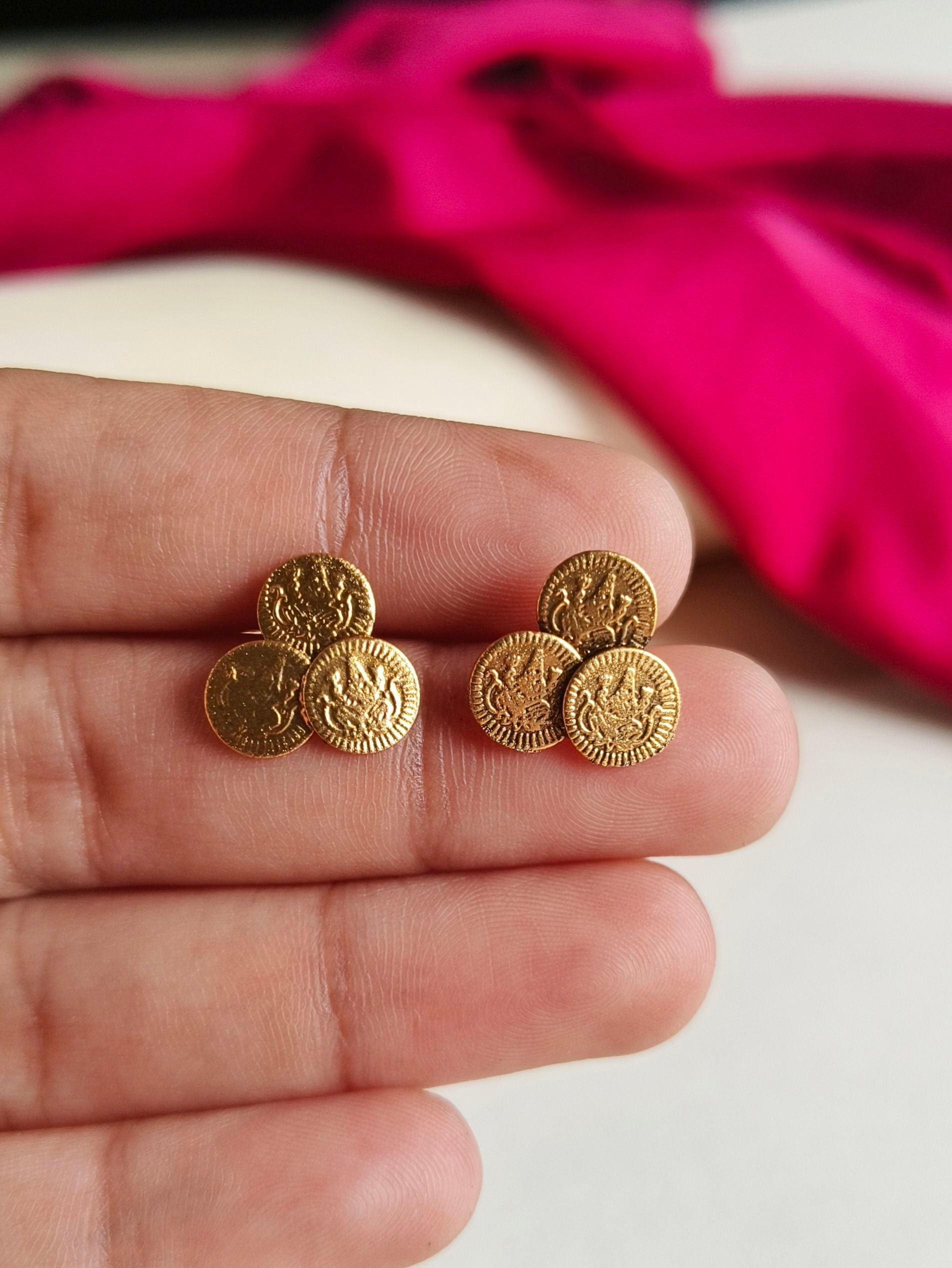 Three Layer Lakshmi Coin Temple Choker | Sarichka