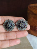 Daily Wear Oxidised Stud Earrings | Sarichka
