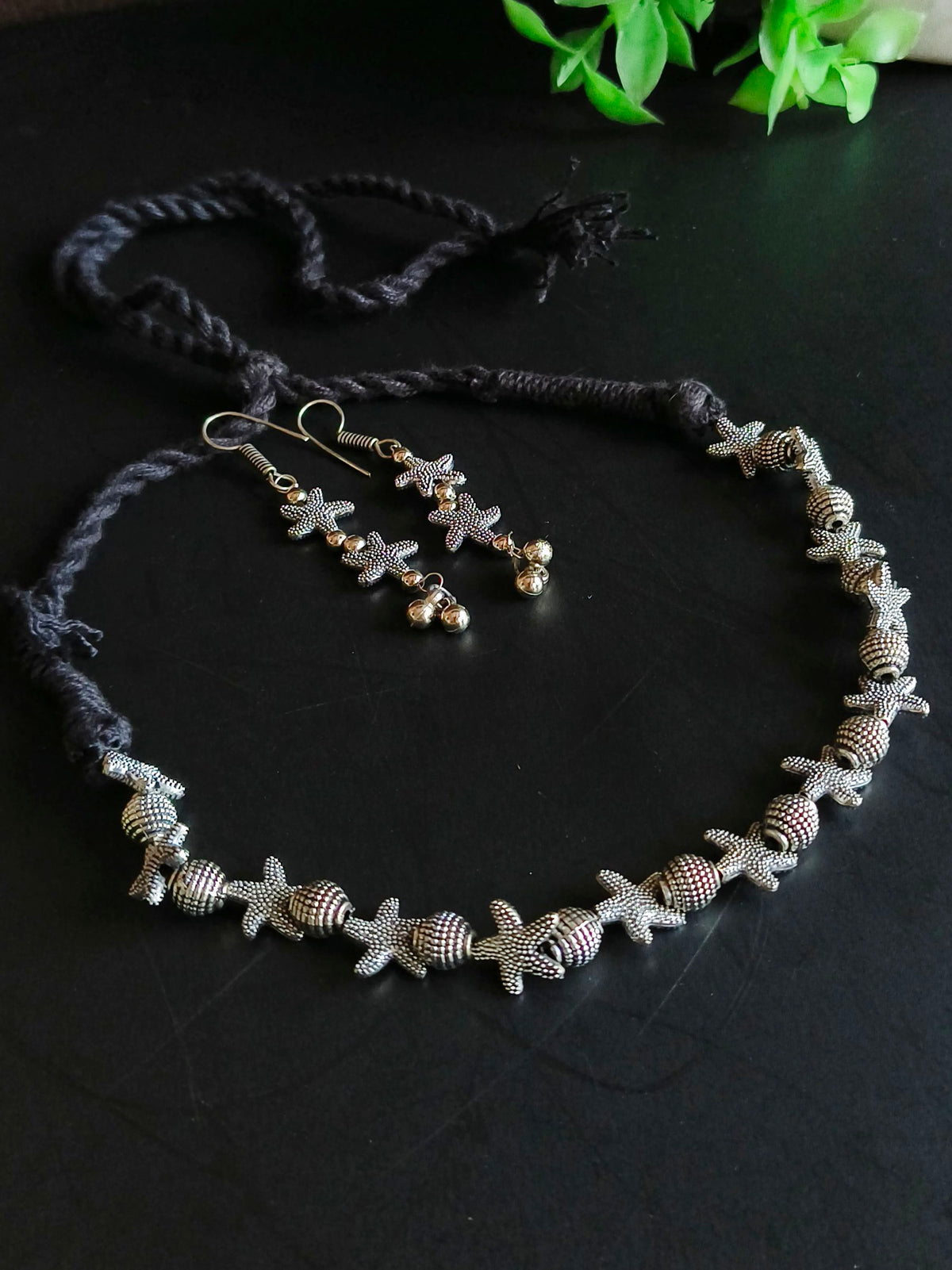 German Silver Star Fish Necklace Set  | Sarichka