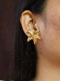 Golden Starfish Anti-Tarnish Steel Studs | Sarichka
