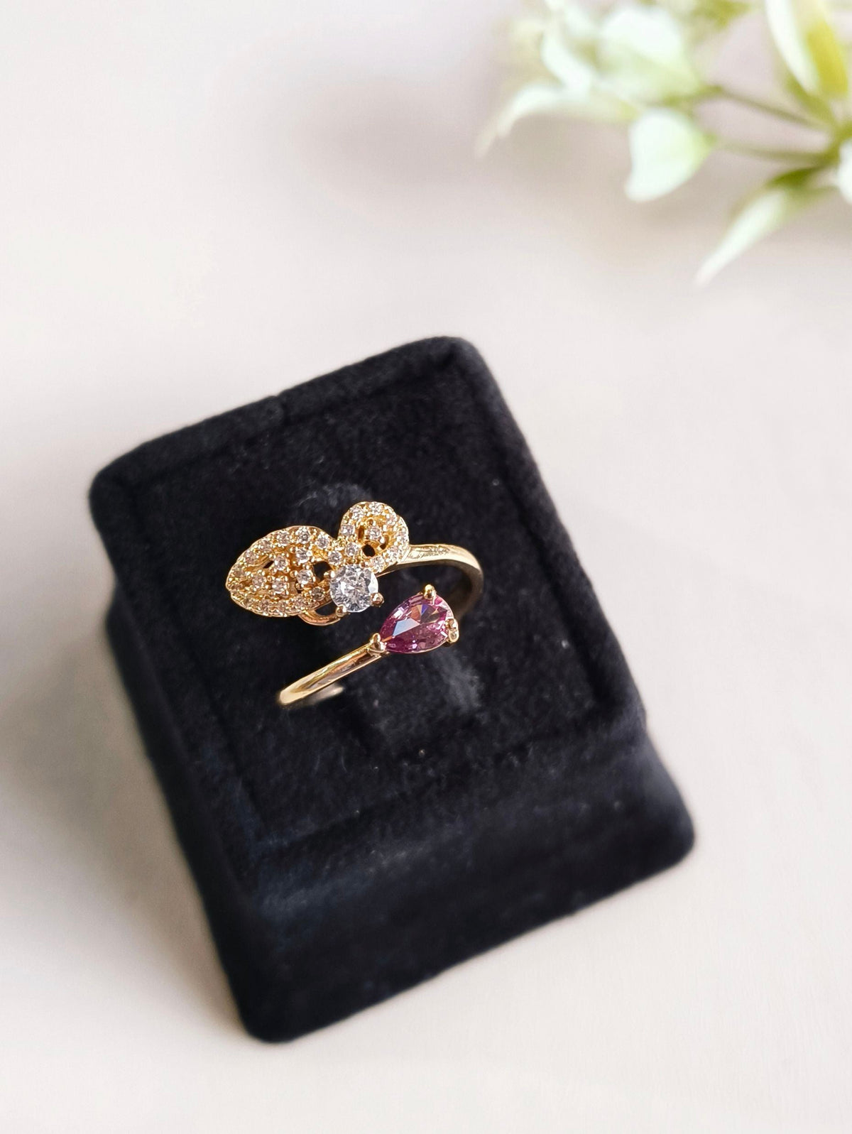 Luxury Finish AD Adjustable Ring | Sarichka