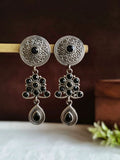 Elegant Gemstone Oxidized Dangler Earring | Sarichka