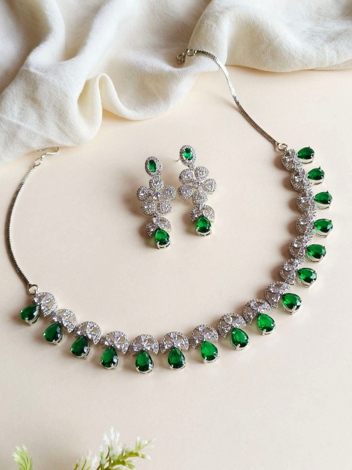 Designer American Diamond Necklace | Sarichka