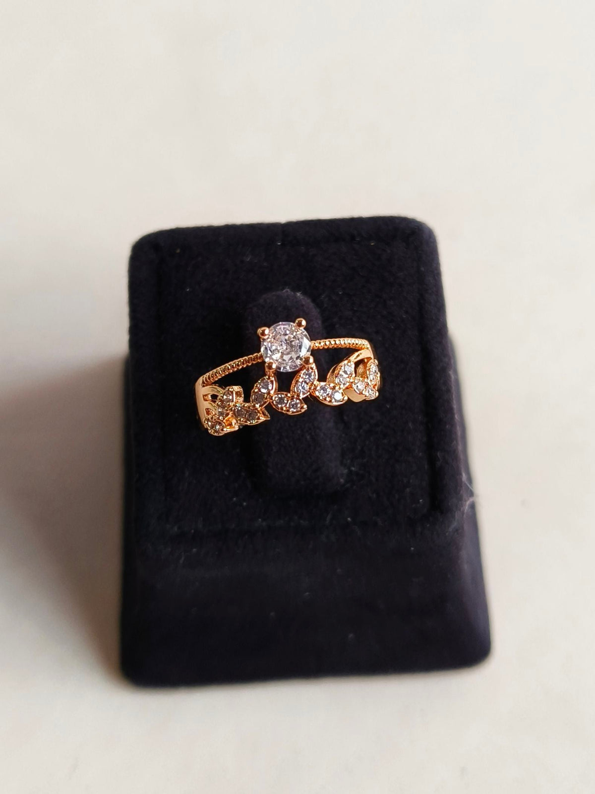 Stylish American Diamond Adjustable Ring | Sarichka