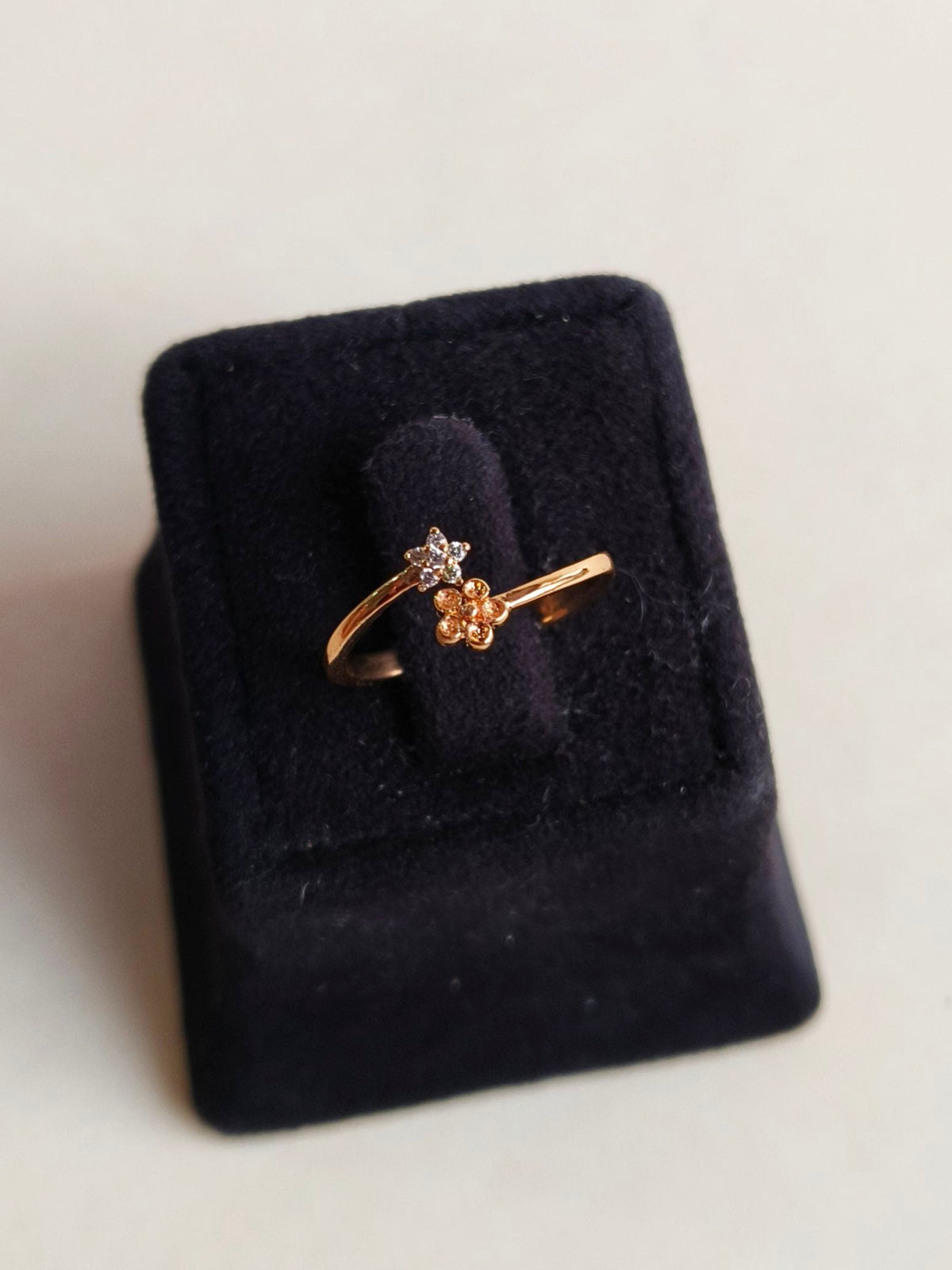 Stylish American Diamond Adjustable Ring | Sarichka