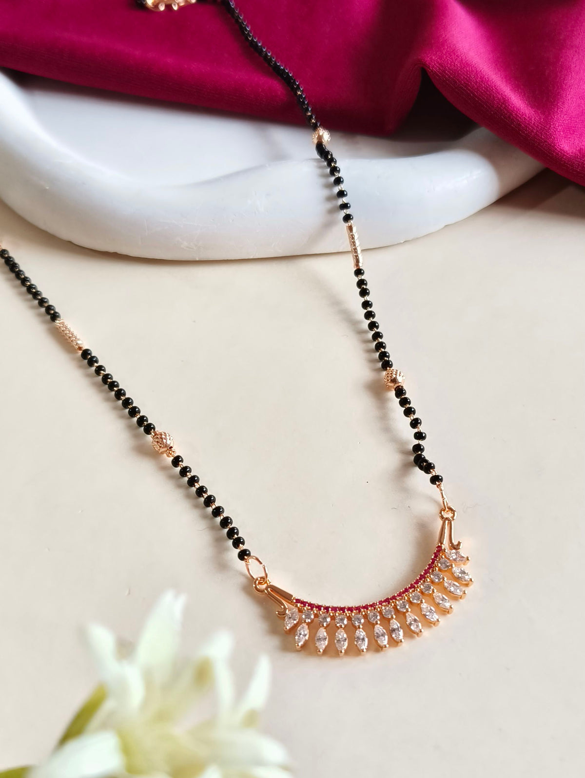 Premium AD Glam Mangalsutra | Sarichka