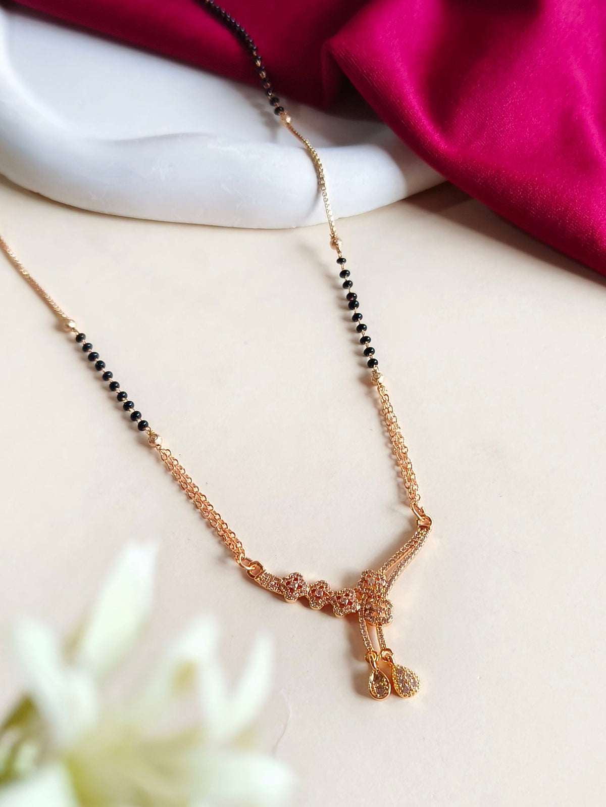 Premium AD Glam Mangalsutra | Sarichka