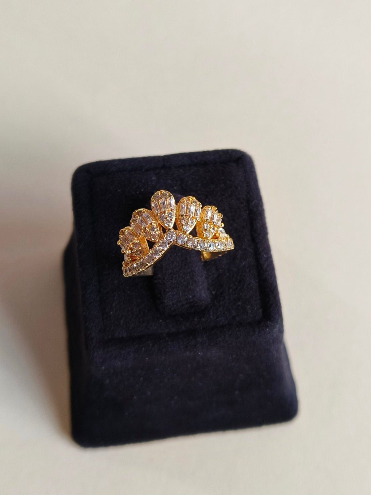 Timeless American Diamond Adjustable Ring | Sarichka