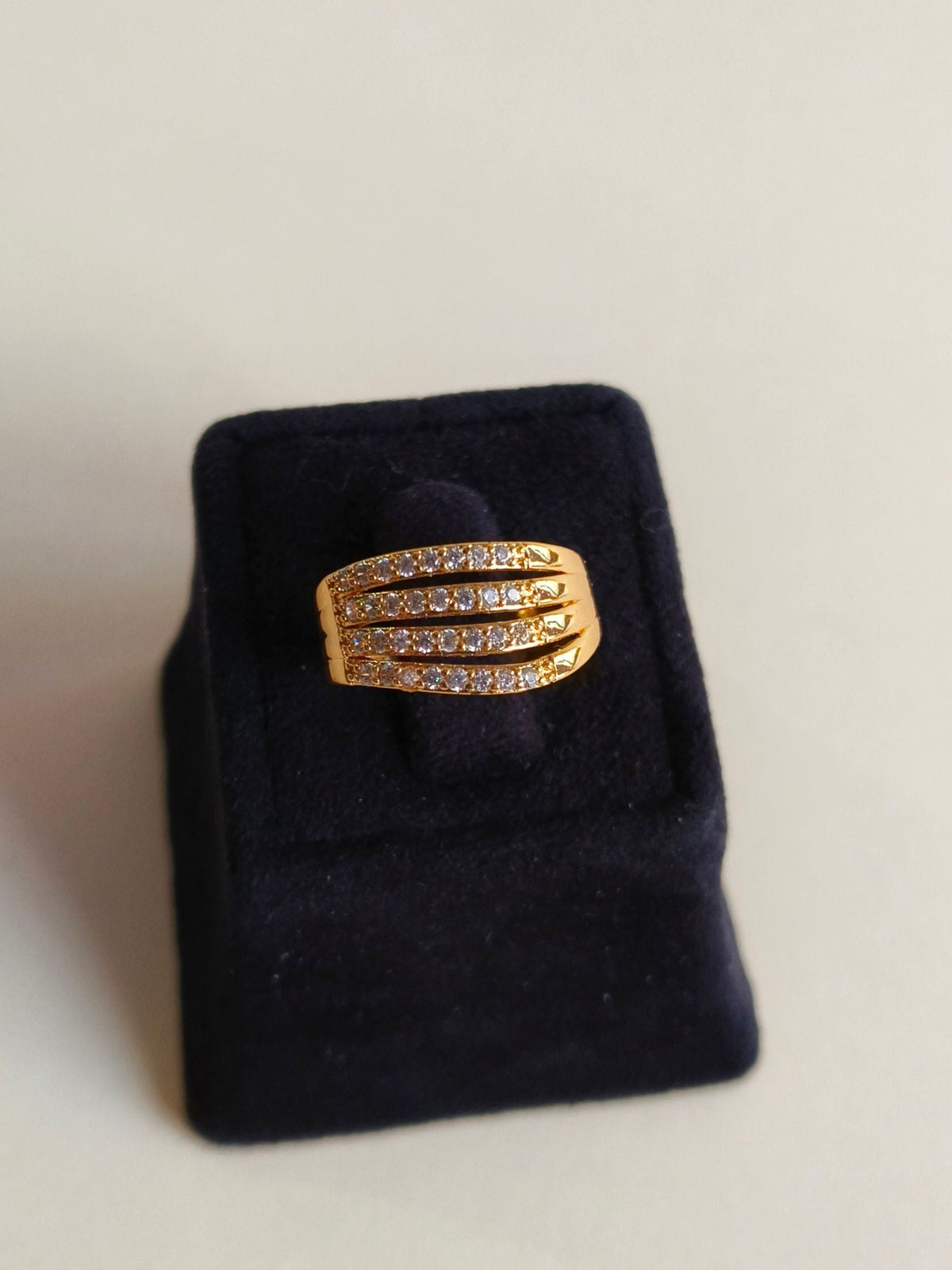 Timeless American Diamond Adjustable Ring | Sarichka