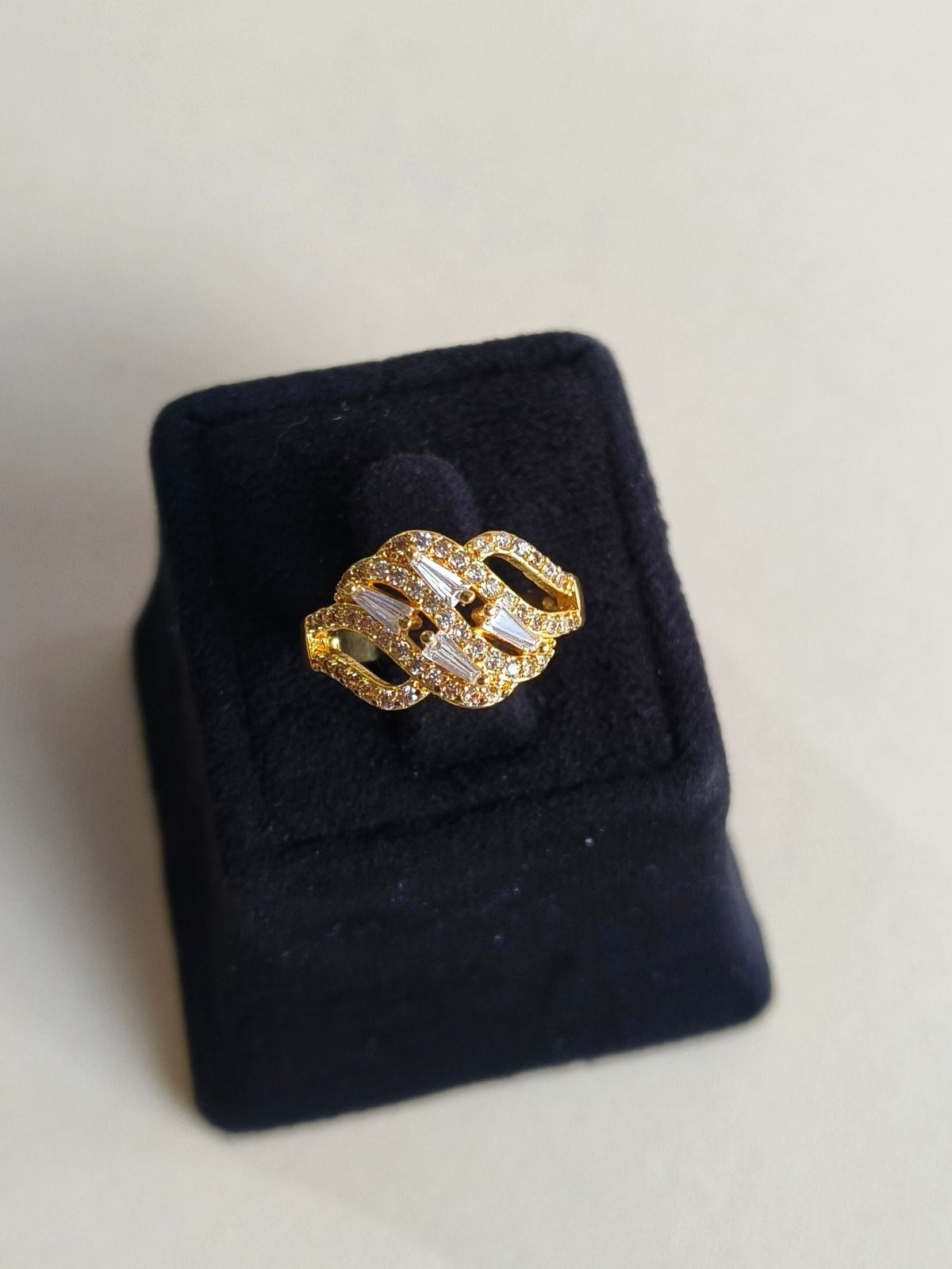 Timeless American Diamond Adjustable Ring | Sarichka